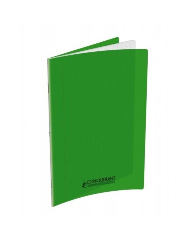 Cahier Conquérant 21x29.7 Couverture Plastique Vert 96P - 90G