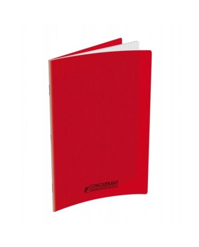 Cahier Conquérant 21x29.7 Couverture Plastique Rouge 96P - 90G