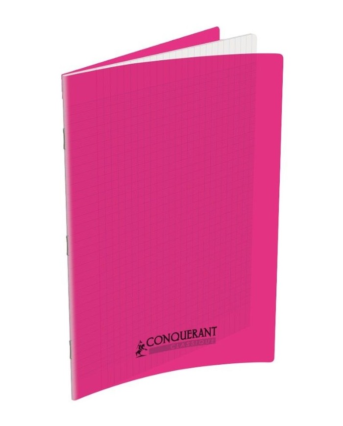 Cahier Conquérant 21x29.7 Couverture Plastique Rose 96P - 90G|3020120001982|Le Guide