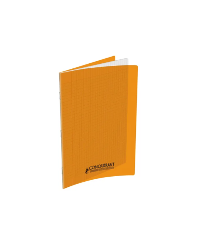 Cahier Conquérant 21x29.7 Couverture Plastique Orangé 96P - 90G