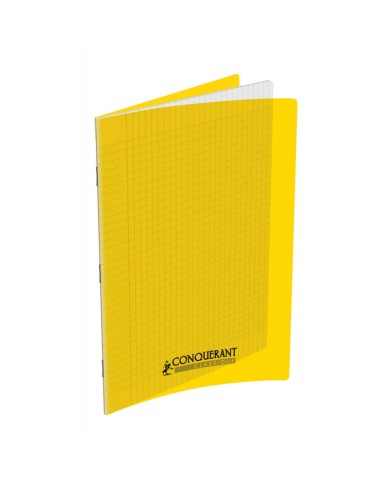 Cahier Conquérant 21x29.7 Couverture Plastique Jaune 96P - 90G