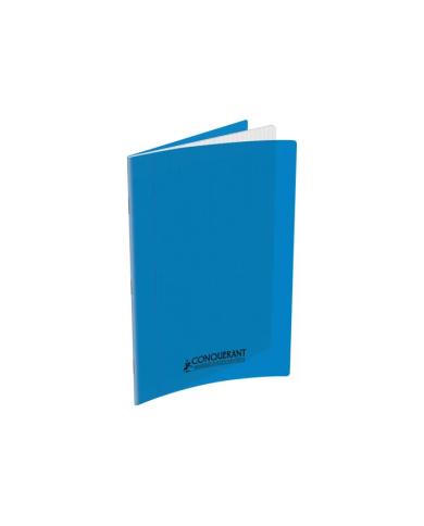 Cahier Conquérant 21x29.7 Couverture Plastique Bleu 96P - 90G