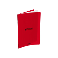 Cahier polypro Conquérant 24 x 32 cm - 96 pages - grands carreaux (Seyes) - rouge|3020120216935|Le Guide