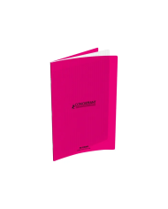 Cahier polypro Conquérant 24 x 32 cm - 96 pages - grands carreaux (Seyes) - rouge