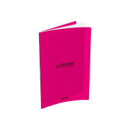 Cahier polypro Conquérant 24 x 32 cm - 96 pages - grands carreaux (Seyes) - Rose|3020120002101|Le Guide