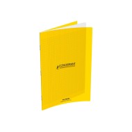 Cahier polypro Conquérant 24 x 32 cm - 96 pages - grands carreaux (Seyes) - Jaune|3020120216928|Le Guide