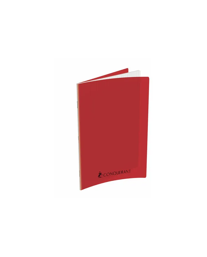 Cahier 24X32 Couverture Plastique Rouge 192P Grands Carreaux 70G Conquérant|3020120104843|Le Guide