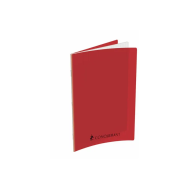 Cahier 24X32 Couverture Plastique Rouge 192P Grands Carreaux 70G Conquérant|3020120104843|Le Guide