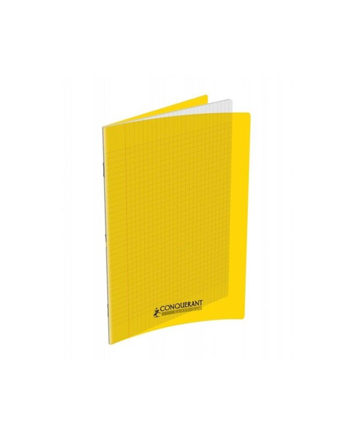 Cahier 24X32 Couverture Plastique Jaune 192P Grands Carreaux 70G Conquérant|3020120104881|Le Guide