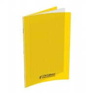 Cahier 24X32 Couverture Plastique Jaune 192P Grands Carreaux 70G Conquérant|3020120104881|Le Guide