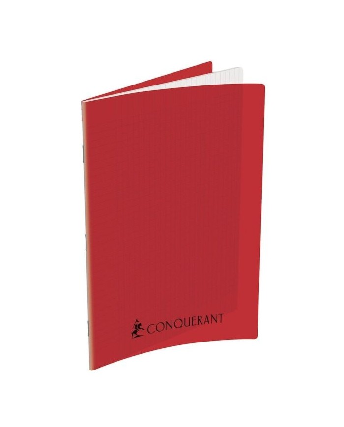 Cahier A4 Grands Carreaux Seyès 192 Pages Agrafées Polypro CONQUERANT Rouge|3020120105222|Le Guide