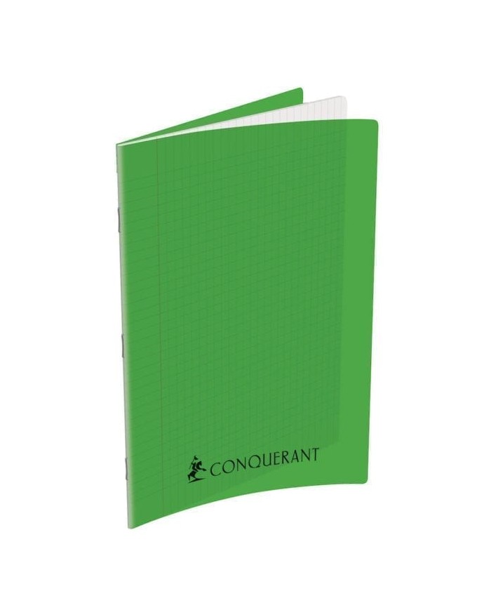 Cahier A4 Grands Carreaux Seyès 192 Pages Agrafées Polypro CONQUERANT Vert|3020120105154|Le Guide