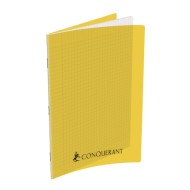 Cahier A4 Grands Carreaux Seyès 192 Pages Agrafées Polypro CONQUERANT Jaune|3020120105383|Le Guide