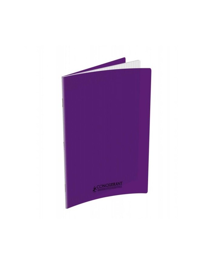 Cahier 17x22 Couverture Plastique Violet 96P Grands Carreaux 90G Conquérant|3020120203973|Le Guide