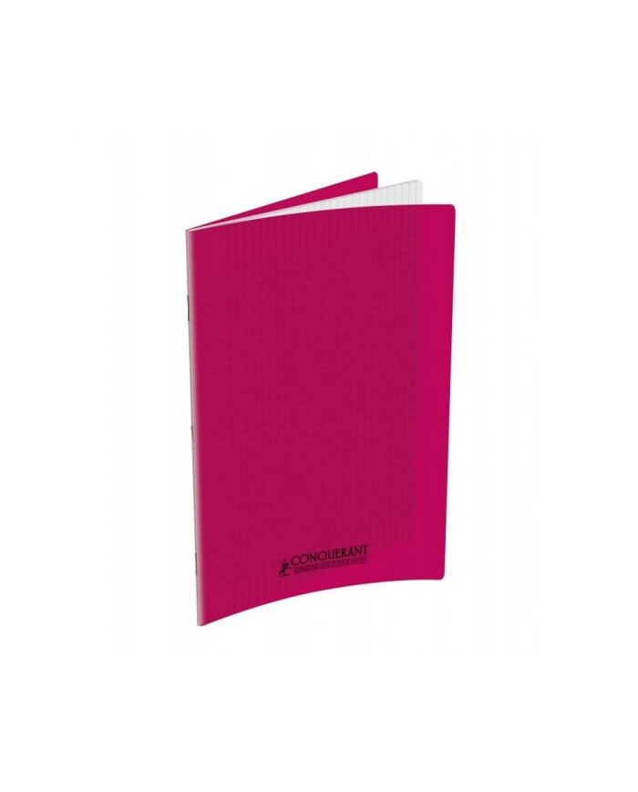 Cahier 17x22 Couverture Plastique Rose 96P Grands Carreaux 90G Conquérant|3020120001890|Le Guide