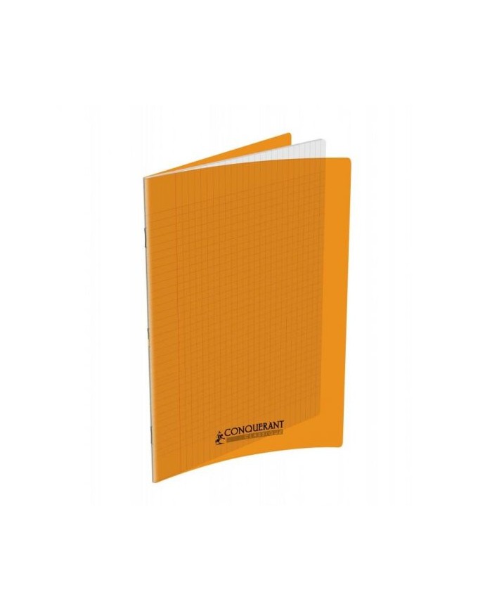 Cahier 17x22 Couverture Plastique Orange 96P Grands Carreaux 90G Conquérant|3020120203966|Le Guide