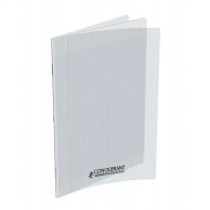 Cahier 17x22 Couverture Plastique Transparent 96P Grands Carreaux 90G Conquérant|3020120014685|Le Guide