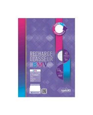 Recharge de 100 feuilles 70gr de classeur BMV Yamema