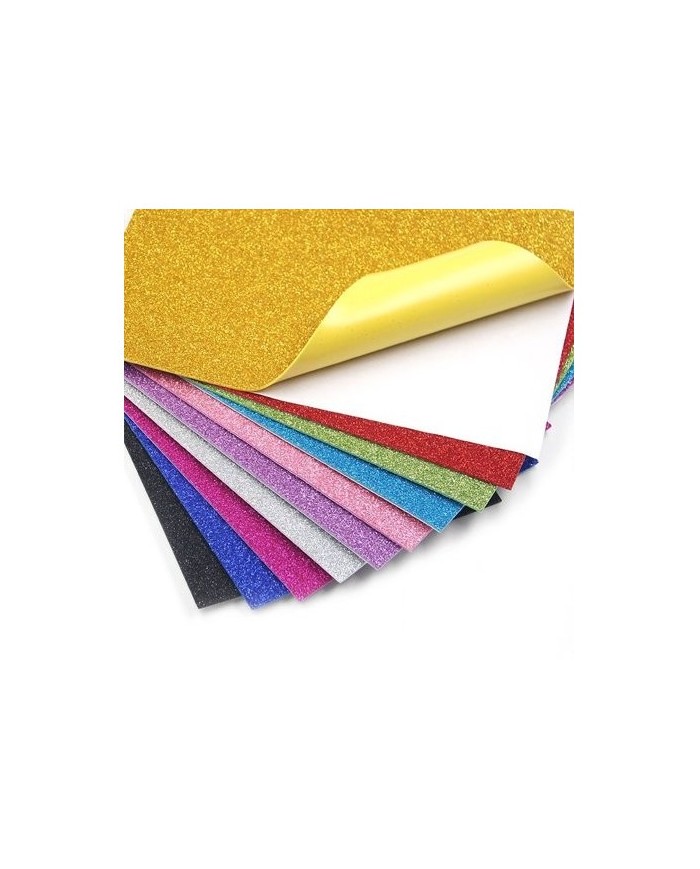 Papier glitter mousse a4 Adhesive Eva|6971501057647|Le Guide