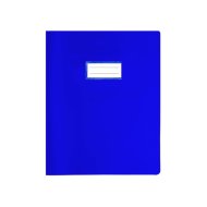 Protège-cahier en PVC Glossy 17x22cm - Bleu|6192103114419|Le Guide