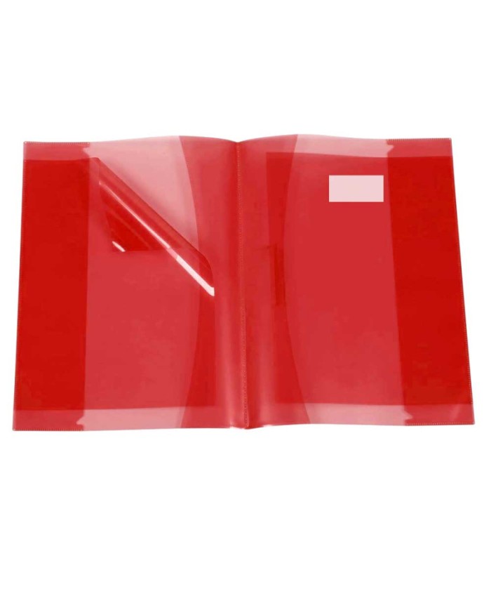 Protège-cahier en PVC Glossy 17x22cm - Rouge|6192103110039|Le Guide