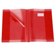 Protège-cahier en PVC Glossy 17x22cm - Rouge|6192103110039|Le Guide