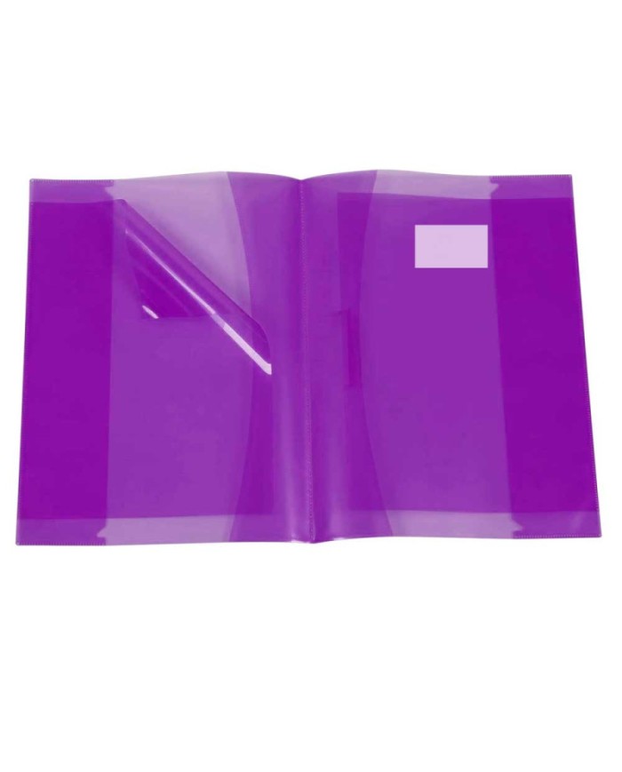 Protège-cahier en PVC Glossy 17x22cm - Violet|6192103121851|Le Guide