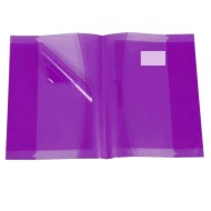 Protège-cahier en PVC Glossy 17x22cm - Violet|6192103121851|Le Guide