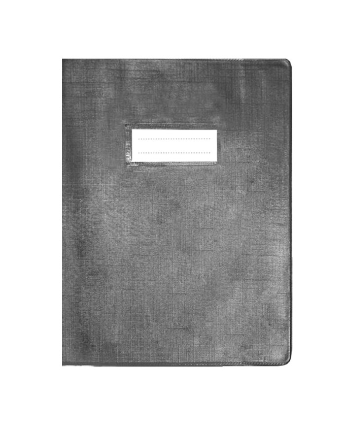 Protège-cahier en PVC LINO 17x22cm - Gris|6192103111791|Le Guide