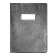 Protège-cahier en PVC LINO 17x22cm - Gris|6192103111791|Le Guide