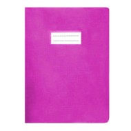 Protège-cahier en PVC LINO A4 - Rose|6192103116642|Le Guide