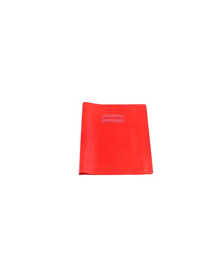 Protège-cahier en PVC LINO A4 - Rouge|6192103106216|Le Guide