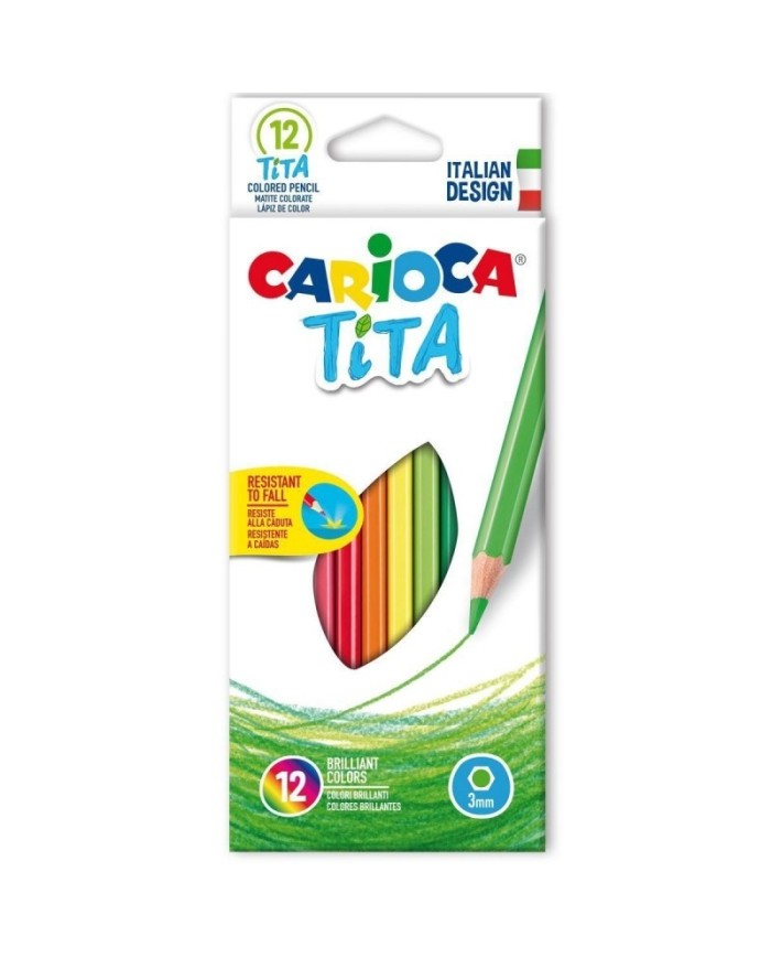 Paquet de 12 crayons de couleur Tita Carioca|8003511427931|Le Guide