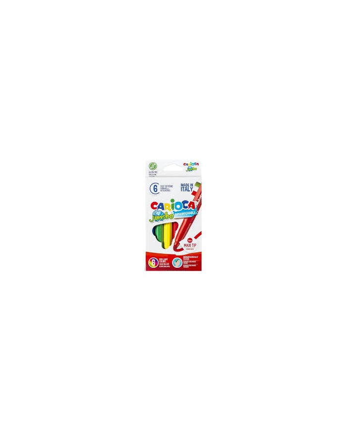 Paquet de 6 Feutres de coloriage Jumbo Carioca|8003511405687|Le Guide