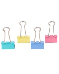 Boite de 40 binder clips 19mm - Assorties