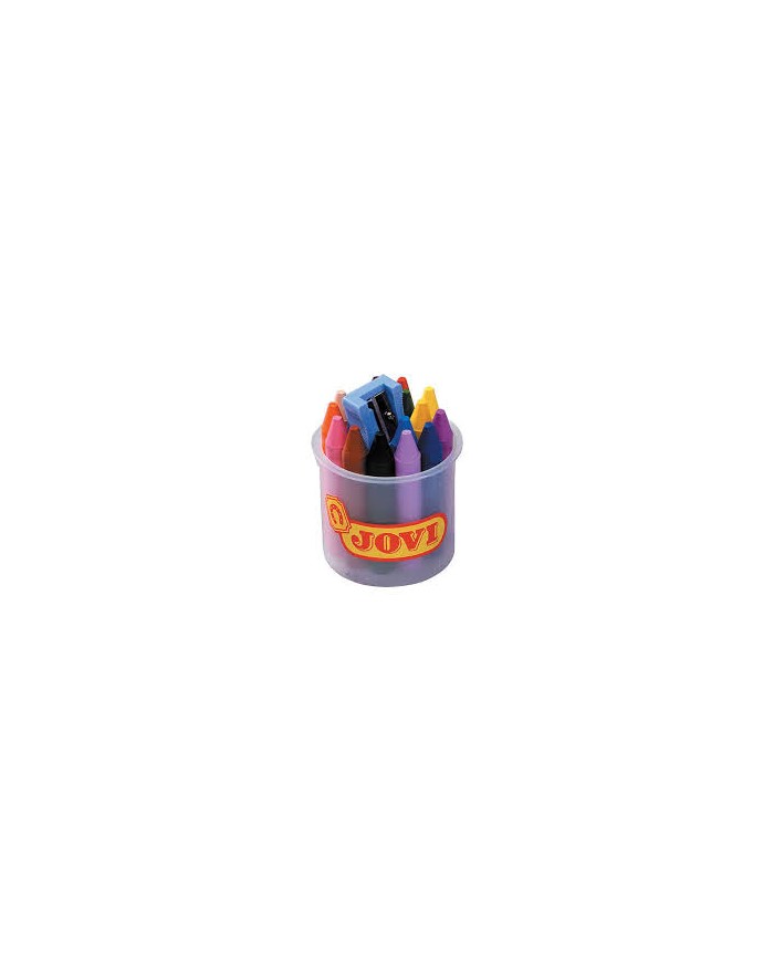 Pot de 16 crayon wax 980/16 Jovi + Taille crayon|8412027002363|Le Guide