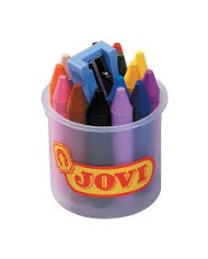 Paquet de 6 crayon de cire Jovi 980/6