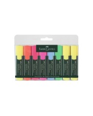 8 Surligneurs - Faber-Castell TEXTLINER 46 Pastel