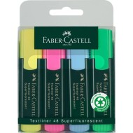 Surligneur Textliner 48 étui de 4 Faber-Castell|4005401548041|Le Guide