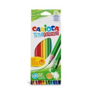 Pochette de 12 crayons couleurs Tita effaçable Carioca|8003511428976|Le Guide