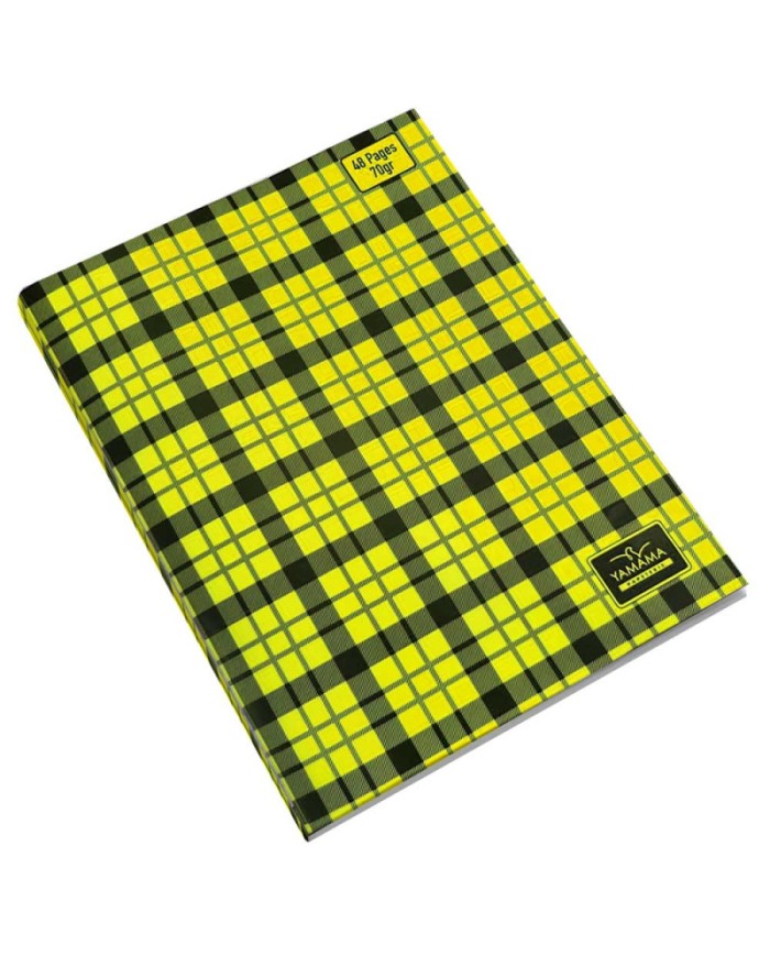 Cahier à Carreaux 17x22 48 pages Jaune - Yamama|6194036429271|Le Guide