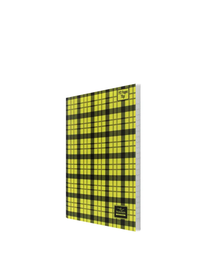 Cahier à Carreaux 17x22 192 pages jaune - Yamama|6194036430475|Le Guide