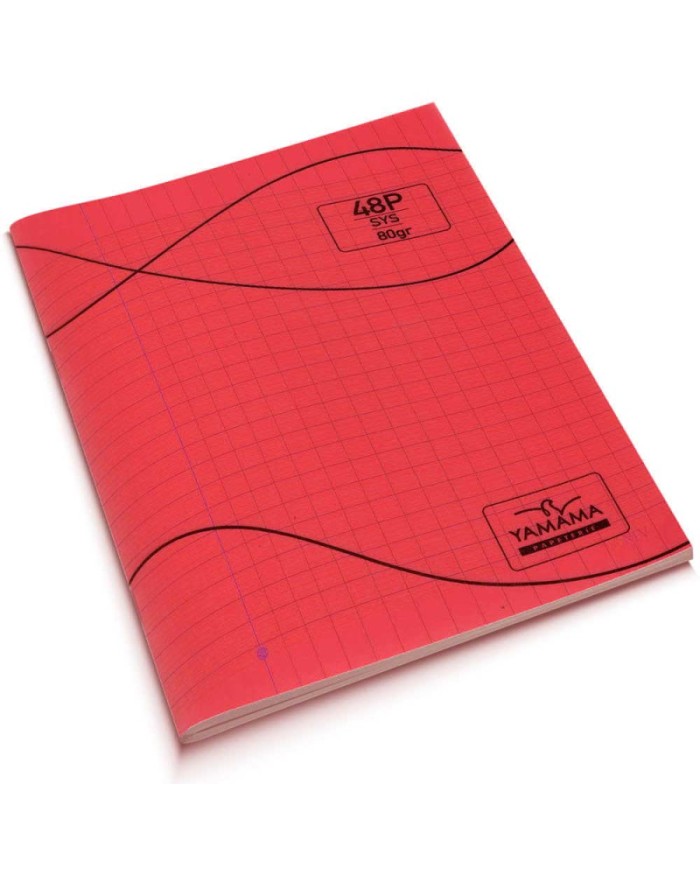 Cahier Piqué 48P BMV 17X22 80G rouge - Yamama|6194036429462|Le Guide