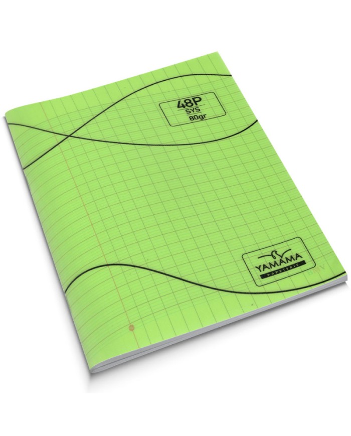 Cahier Piqué 48P BMV 17X22 80G vert - Yamama|6194036429479|Le Guide