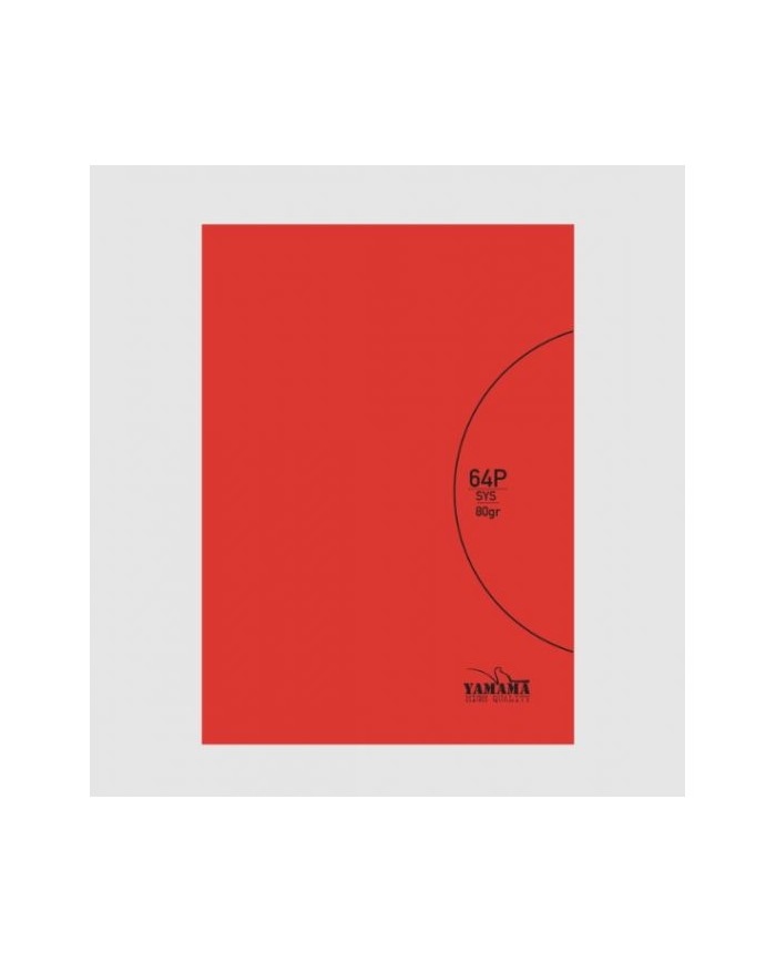 Cahier Piqué 64P BMV 17X22 80G rouge - Yamama|6194036429509|Le Guide