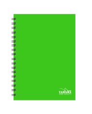 Cahier piqure A4 PP - 96P BMV 80G Vert YAMAMA