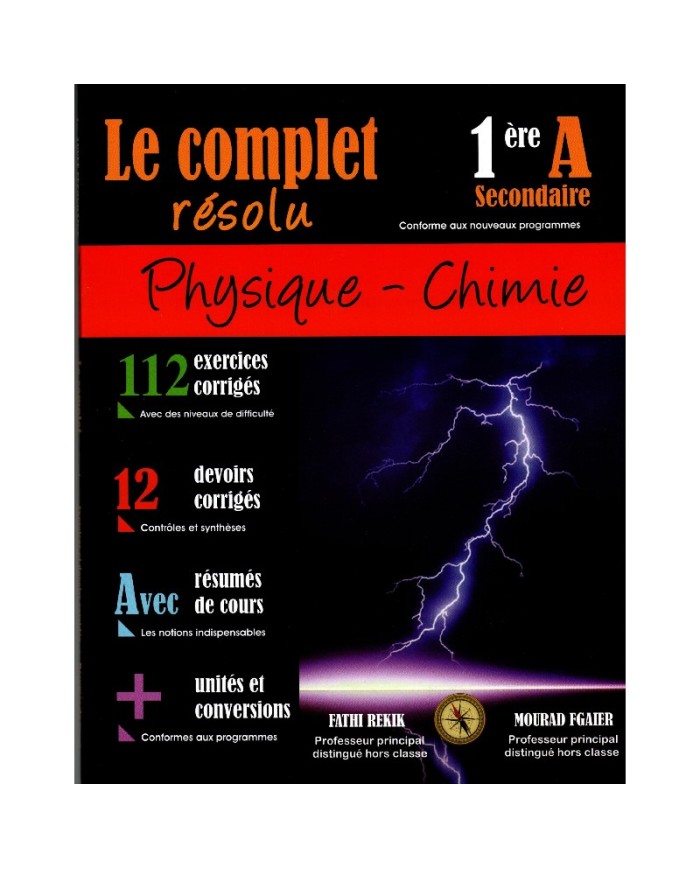 Le complet résolu physique chimie 1ére|9789938595703|Le Guide