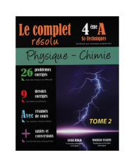 Le complet résolu physique-chimie 4éme section math T1