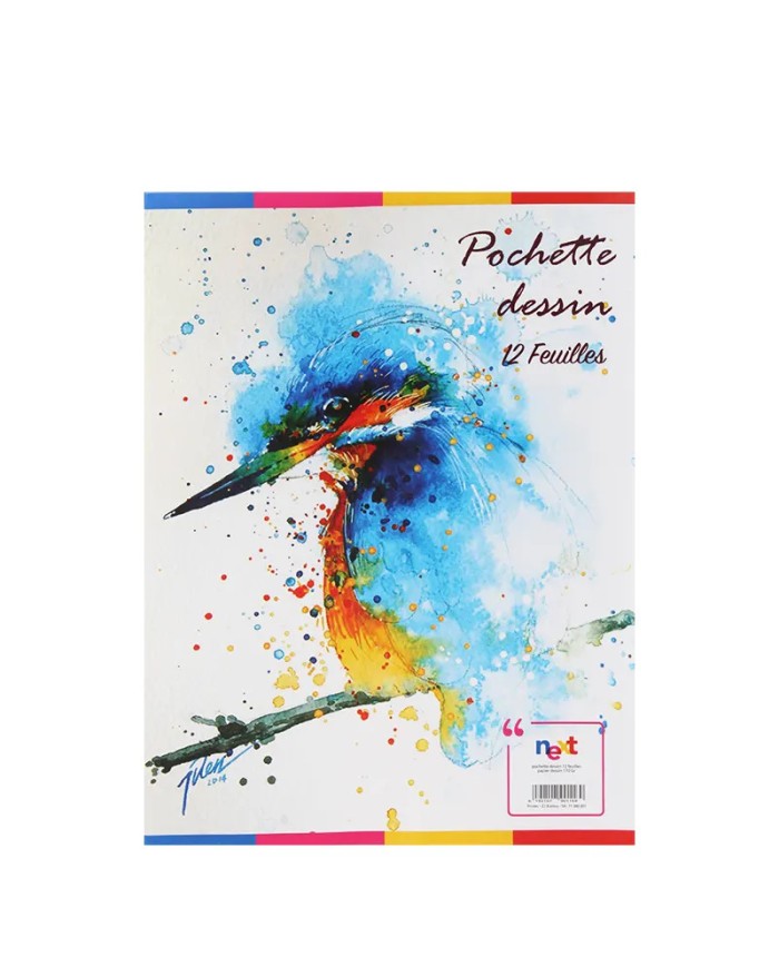 Pochette de 12 feuilles de dessin Synotec|6900000225165|Le Guide