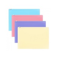 Pochette zip A5 Pastel - Assorties|4630074625906|Le Guide